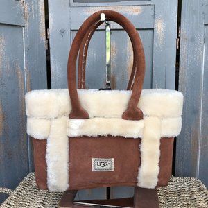 UGG Brown and Cream Tote Bag